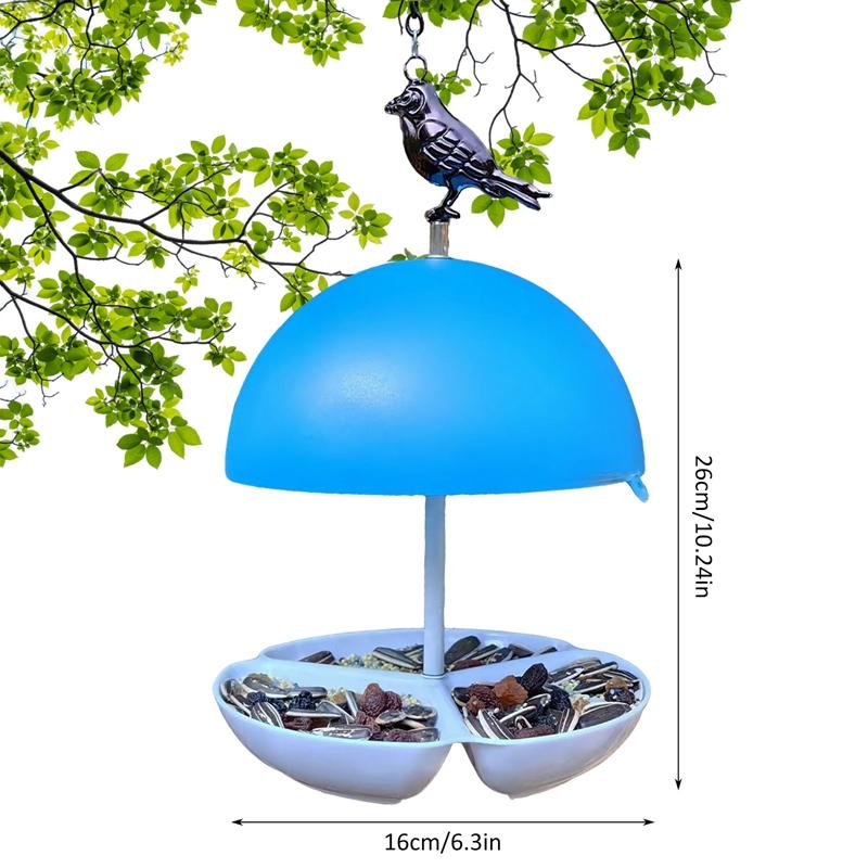 

Уличная подвесная кормушка для птиц в форме гриба