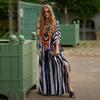 EDOLYNSA Casual Print Dress Batwing Sleeve Maxi Dress 2023 Women Moroccan Kaftan Women Bohemian Holiday Beachwear Mid-Calf Dresses Q1450