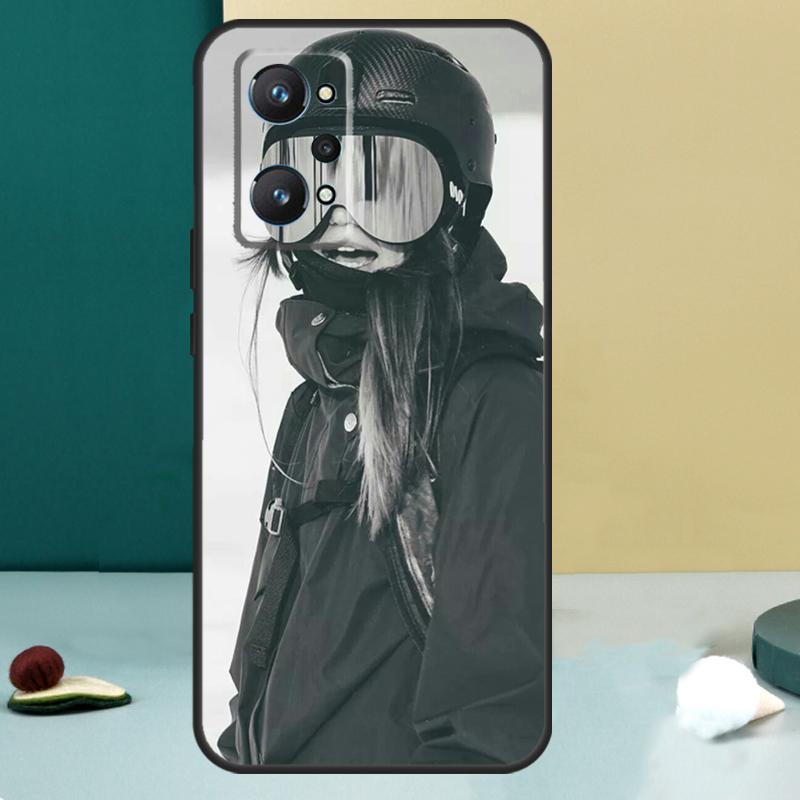 Cool Sports Snowboarding For Realme 13 12 10 11 14 Pro Plus GT 6 5 6T GT7 Pro C55 C53 C51 C21Y C25S C75 C67 C61 Case