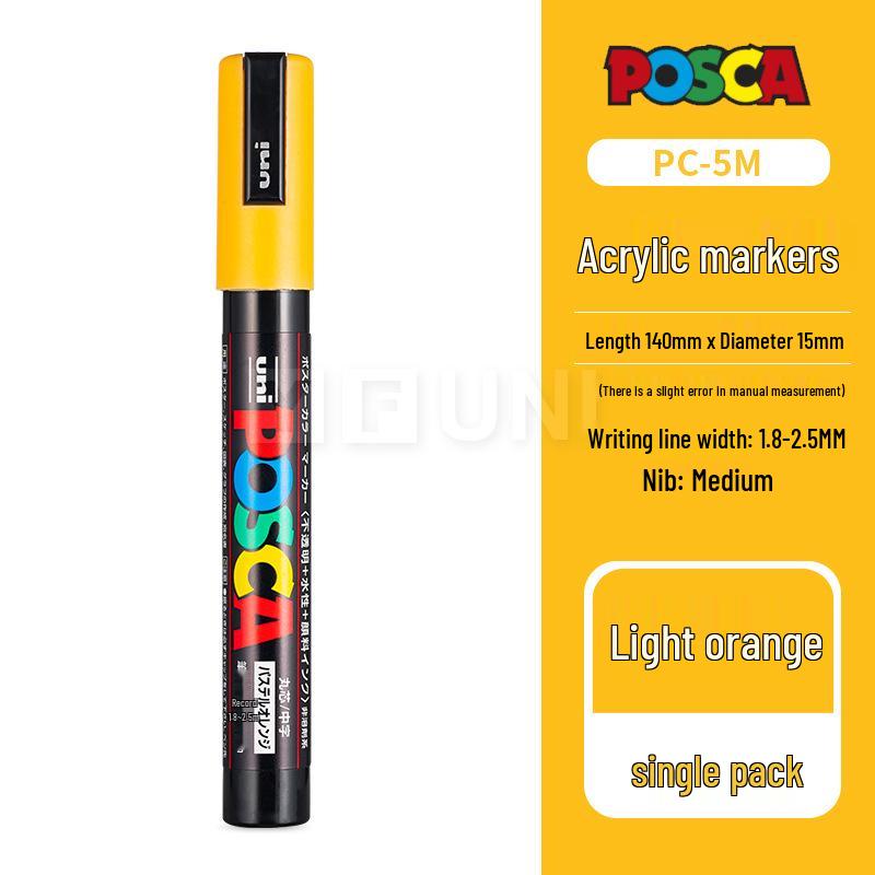Mitsubishi UNI POSCA PC-5M Weißer Farbe-Marker für Poster - Kontaktieren Sie den Kundenservice für große Mengen