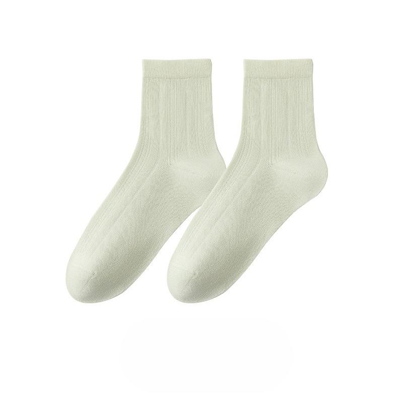 Women's Summer Thin Simple Pure Color Breathable Boneless Sweat Absorption Deodorant Socks