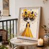 5D DIY Frameless Pearl Painting Cat Princess Pattern Painting Kit Suitable for Home Living Room Bedroom and Other Wall Decoration Art Paintings