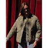 New Women's Autumn Winter Jacket Loose Leopard Print Quilted Cotton Long Sleeve Single Breasted Versatile Outerwear
