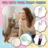 Jouet interactif automatique pour chats, Canne à pêche rétractable pour chats avec recharges de balle en peluche remplaçables, Jouet interactif mains libres pour chats d'intérieur