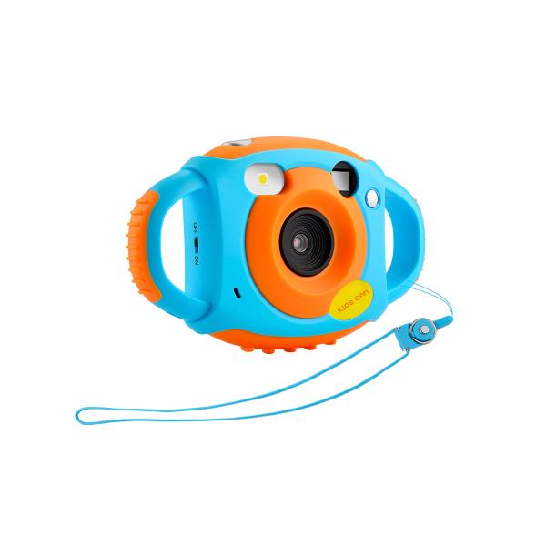 AMKOV CD-FP& Kids Digital Camera 500 Million Pixels Mini Cartoon Camera Large Screen(Blue&Orange)