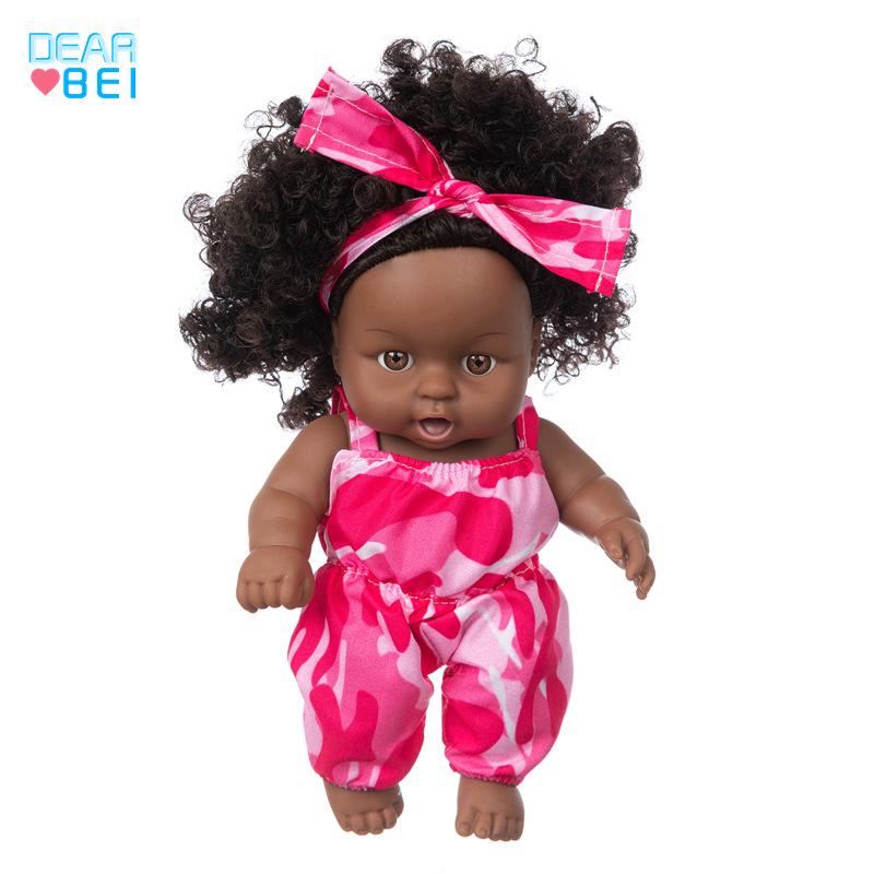 8-inch African Black Skin Fashion Doll with Changeable Outfits