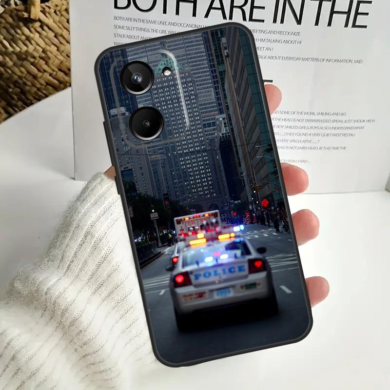 Police Car For Realme 15 Pro 10 11 12 13 14 Pro Plus C67 C65 C63 C61 C55 C53 C51 C35 C71 C75 GT7 Case