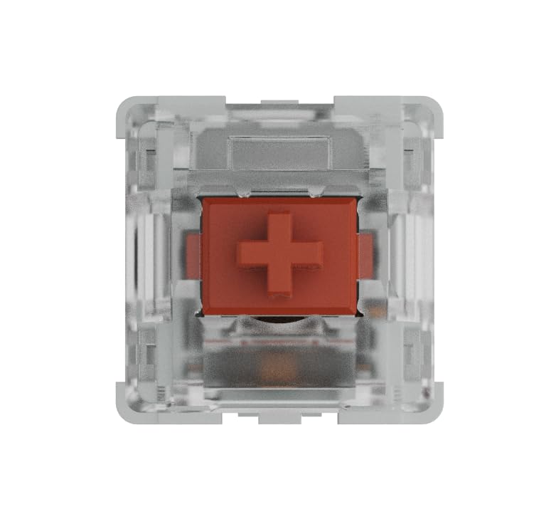 Glorious Gateron Linear Key Switches, Red, 3-Pin, 120-Piece Hot-Swap Compatible with Gaming Mechanical Keyboards