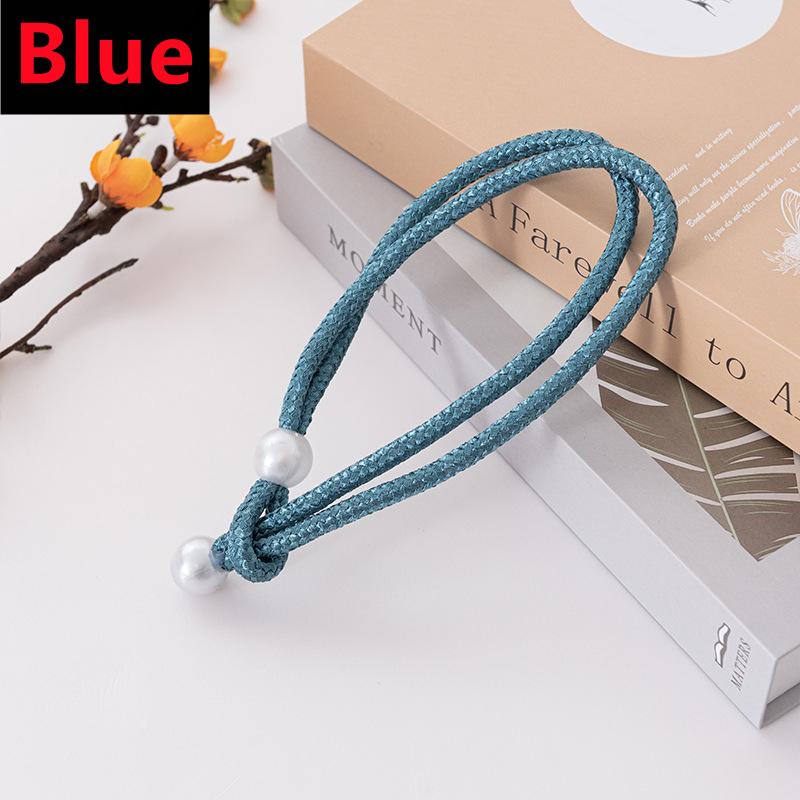 Curtain Tiebacks Decorative Small Pearl Curtain Ties Backs Adujustable Drapery Holdbacks for Home Office Patio Balcony Windows