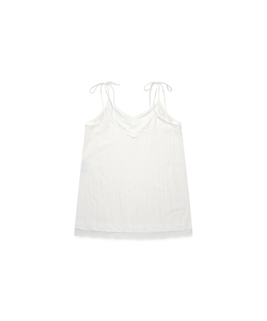 Three To Eighty Lace String Slip Dress White