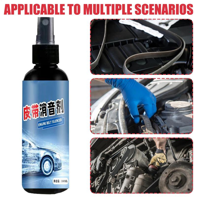100ml car Engine Belt Silencer Spray Car Engine Belt Dressing Spray Vehicle Protective Lubrication Silencer Spray