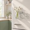 Cat Whiskers Holder Refrigerator Magnet, Transparent Cat Furs Keepsake Vase Fridge Magnet, Pet Memorial Decoration for Home, Kitchen