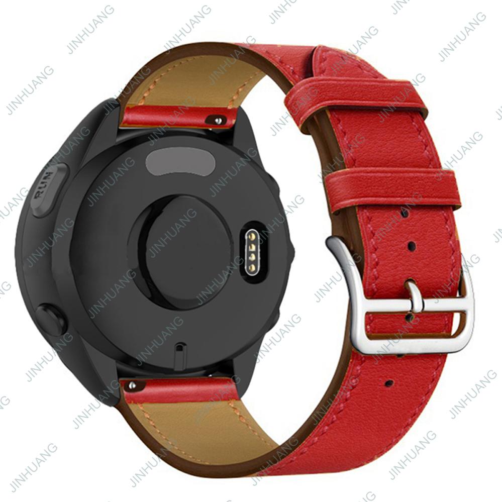 Leather Strap For GARMIN Venu 3 2 SQ2 2plus Luxury WatchBand For Active 6 5  Vivoactive 4 3 Vivomove 3 Paintings Bracelet