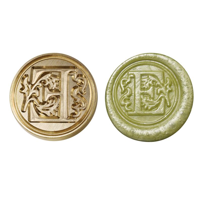 Wax Seal Copper Head Curlicue Vintage 26 Letters DIY Scrapbooking Vintage Wax Sealing Stamp Invitation/Envelop Gift