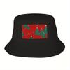 Christmas Red Bucket Hat Wild Ball Hat Sun Cap Snapback Cap Derby Hat Unisex Cap Luxury Brand Womens