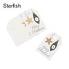 50PCS Christmas Labels Santa Claus Elk Gloves Tree Labels Xmas Decoration Hang Tags Christmas Gift Wrapping Supplies Kraft Tag