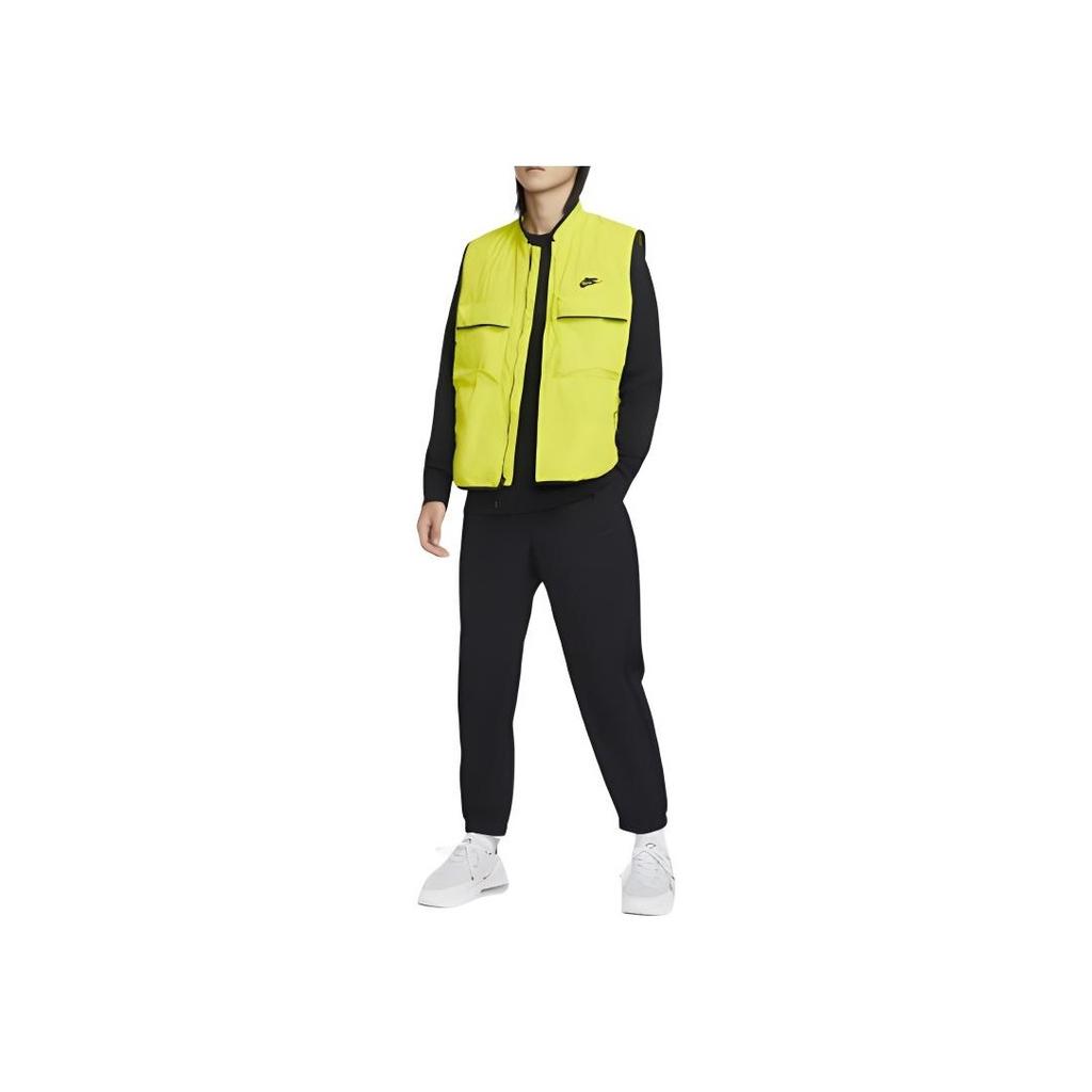 Nike Tech Solid Color Waterproof Comfortable Casual Versatile Vest Men vest Bright-Green FZ0749-357