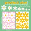 Flower Glass Stickers Electrostatic Home Living Room Glass Window Door Decoration Waterproof Pink Daisy Window Stickers