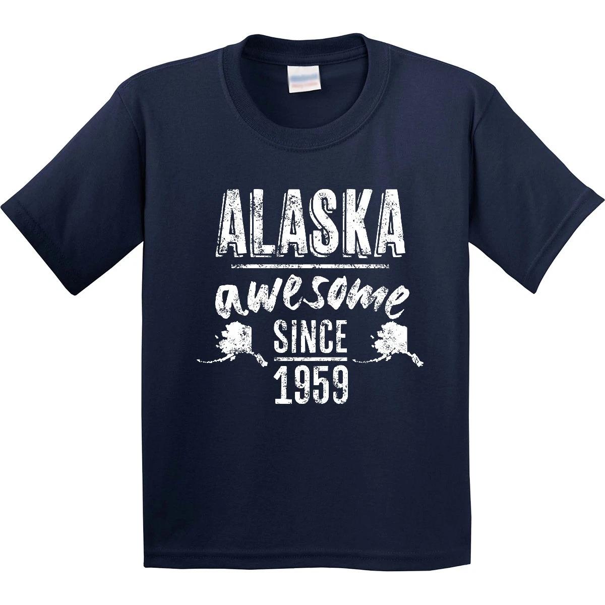 Inktastic Alaska Awesome Since 1959 Youth T-Shirt Juneau City Birthday Native 140