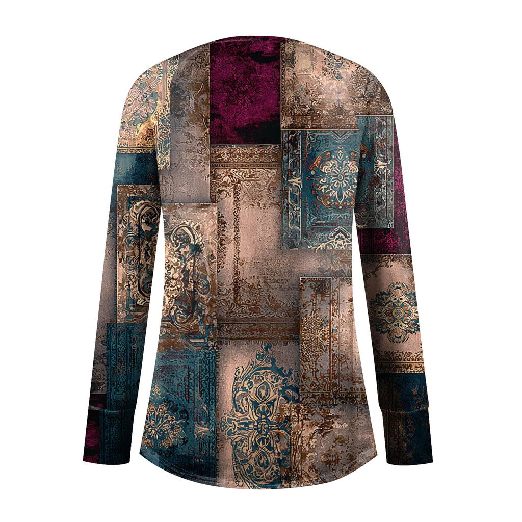 Dámská nadměrná mikina s grafickým svetrem, dlouhým rukávem, spuštěnými rameny, kulatým výstřihem, topy, vintage oblečení