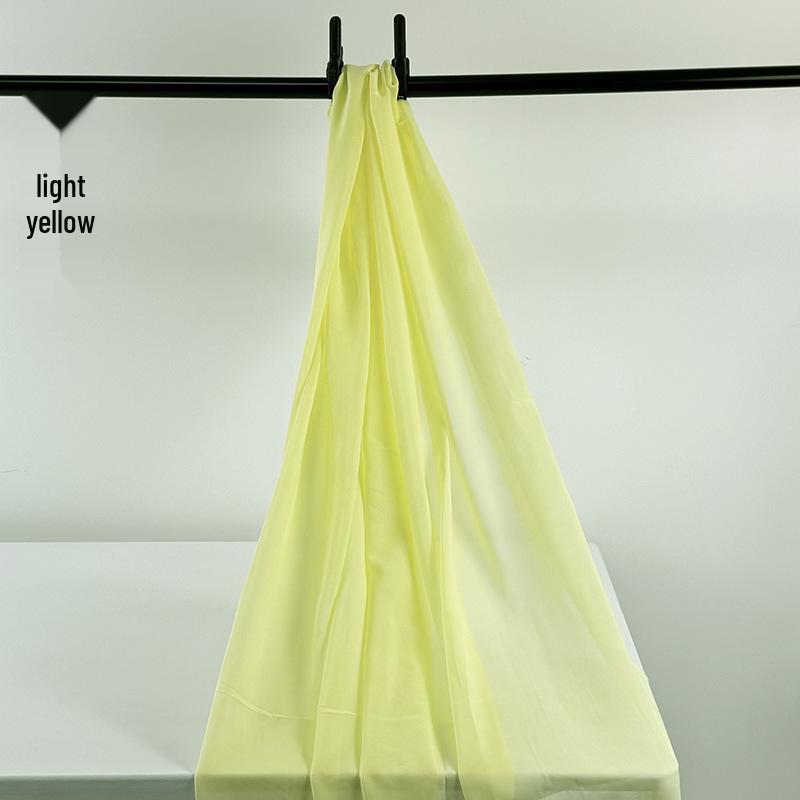 Yellow Chiffon Hanfu Fabric: Semi-Transparent Chinese Style Cloth for Innovative Decor