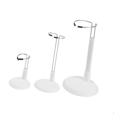 3 Pieces Adjustable Doll Stands Display Organization Multipurpose Brackets