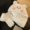 Soft Plush Bear Hat Gloves Warm Blusher Bear Scarf Fashion   Winter