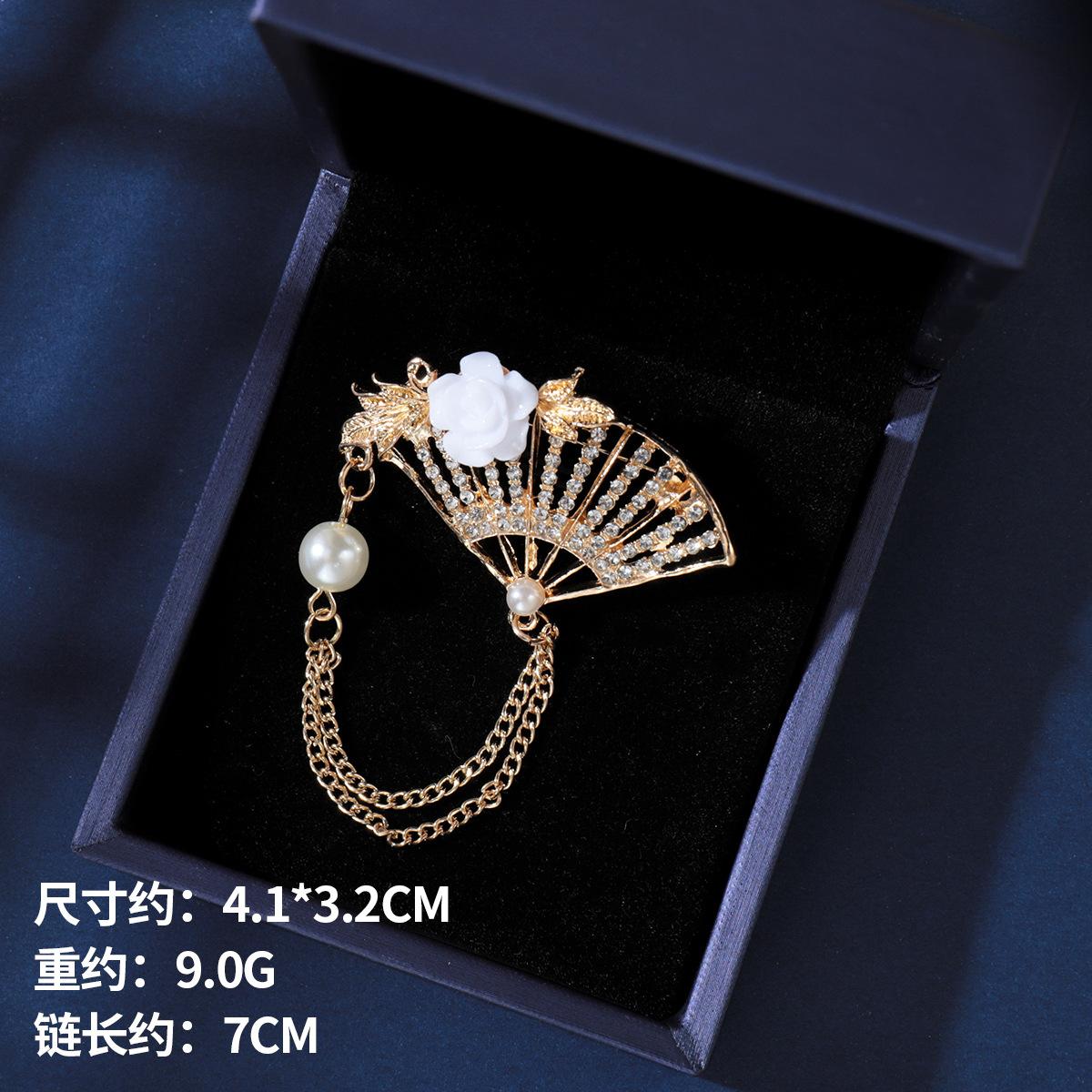 

Эмалевая брошь-пион в стиле ретро для женщин, высококачественное женское платье-ципао, изысканные аксессуары, темпераментная элегантная булавка