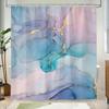 Colorful Marble Shower Curtain,Pink Blue Purple Ombre Abstract Modern Marble Bathroom Curtain Waterproof Polyester Bath Curtain