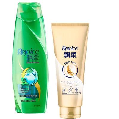 Conjunto de Shampoo Anticaspa Rejoice e Condicionador com Ginseng