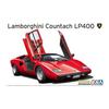 AOSHIMA TheSupercar N0.1 1/24 '74 Lamborghini Countach LP400 Plastic Color-coded Plastic Model