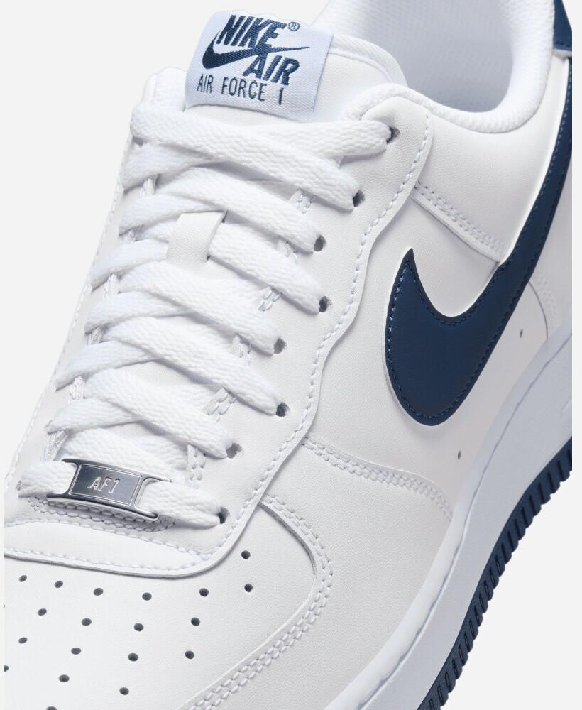 Кроссовки Nike Air Force 1 '07 белый/белый/миднайт нэйви