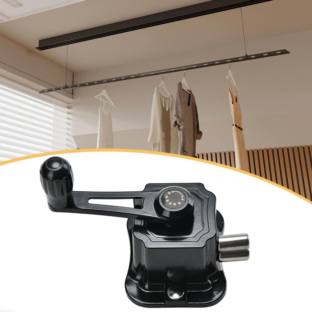 Hand Crank Clothing Hanger Aluminum Alloy Repair Part for Home Folding Clothes Dryer Balcony Laundry Use