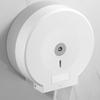 Wall Mounted Large Roll Toilet Paper Holder Dust Proof Cover Space Saving Design Easy Installation For Public Bathroom