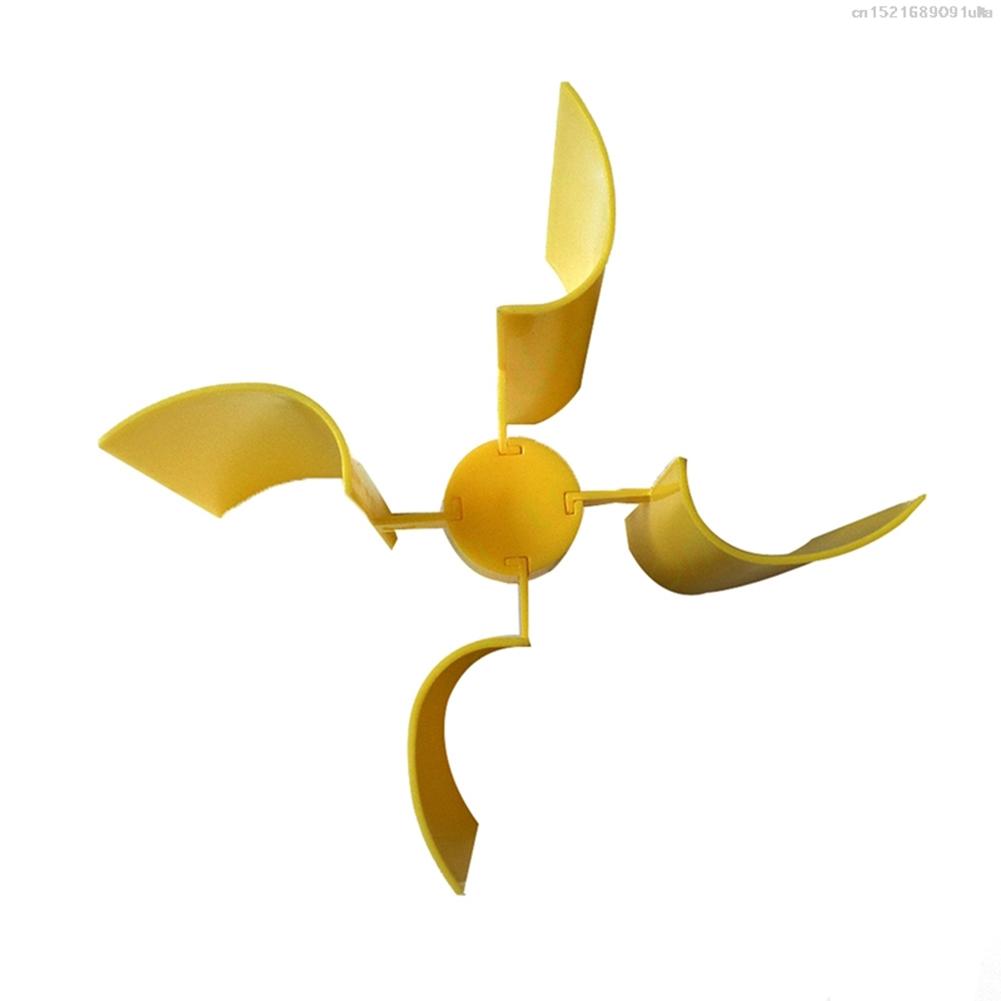 для вертикального ветрогенератора для мини-набора DIY лопастей 4 лопасти Диаметр отверстия 1,95 мм Соответствует валу 2 мм Размах 100 мм Материал ABS China Mainland
