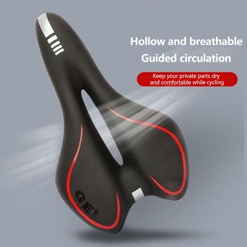 Soft Gel Bicycle Seat Breathable Hollow Mountain Bike Seat Cushion Exercise Bike Cushion For Comfortable Riding
