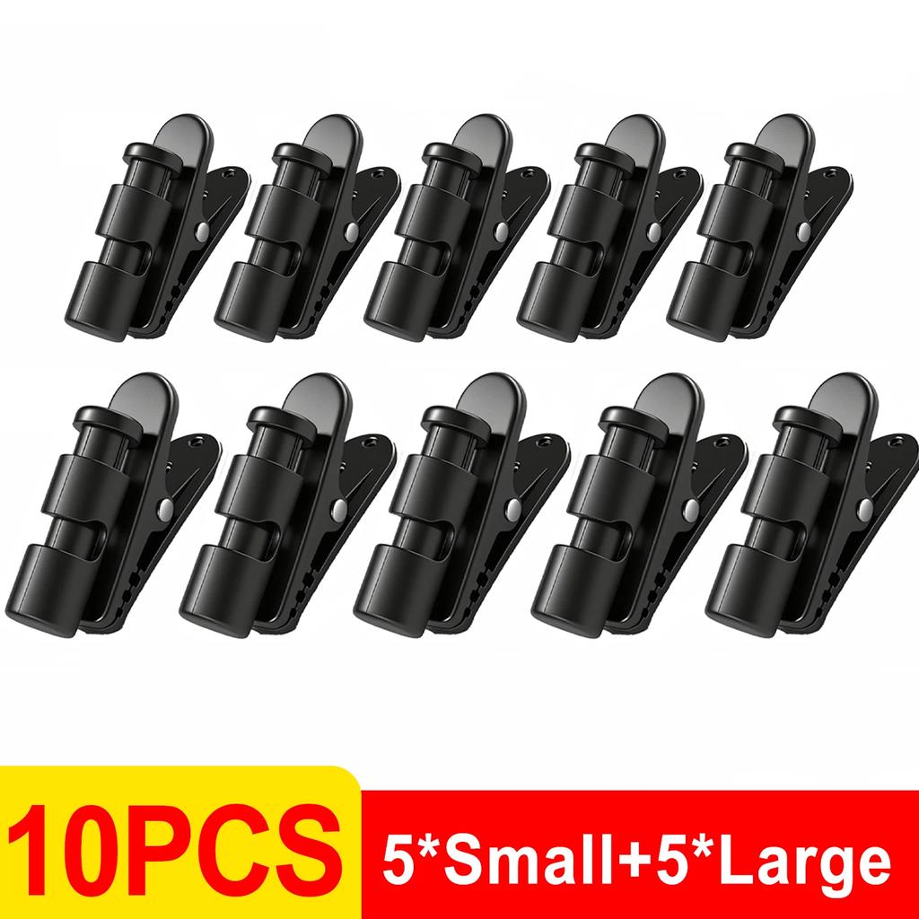 Universal Headphone Wire Clip 360 Degree Rotatable Earphone Earbud Cable Clip Cord Collar Hooks for Broadcast Microphone