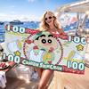 Cute S-Shin-chan-S USD Towel Quick Dry Absorbent Beach Towel for Sports, Fitness, Swimming and Outdoor Activities