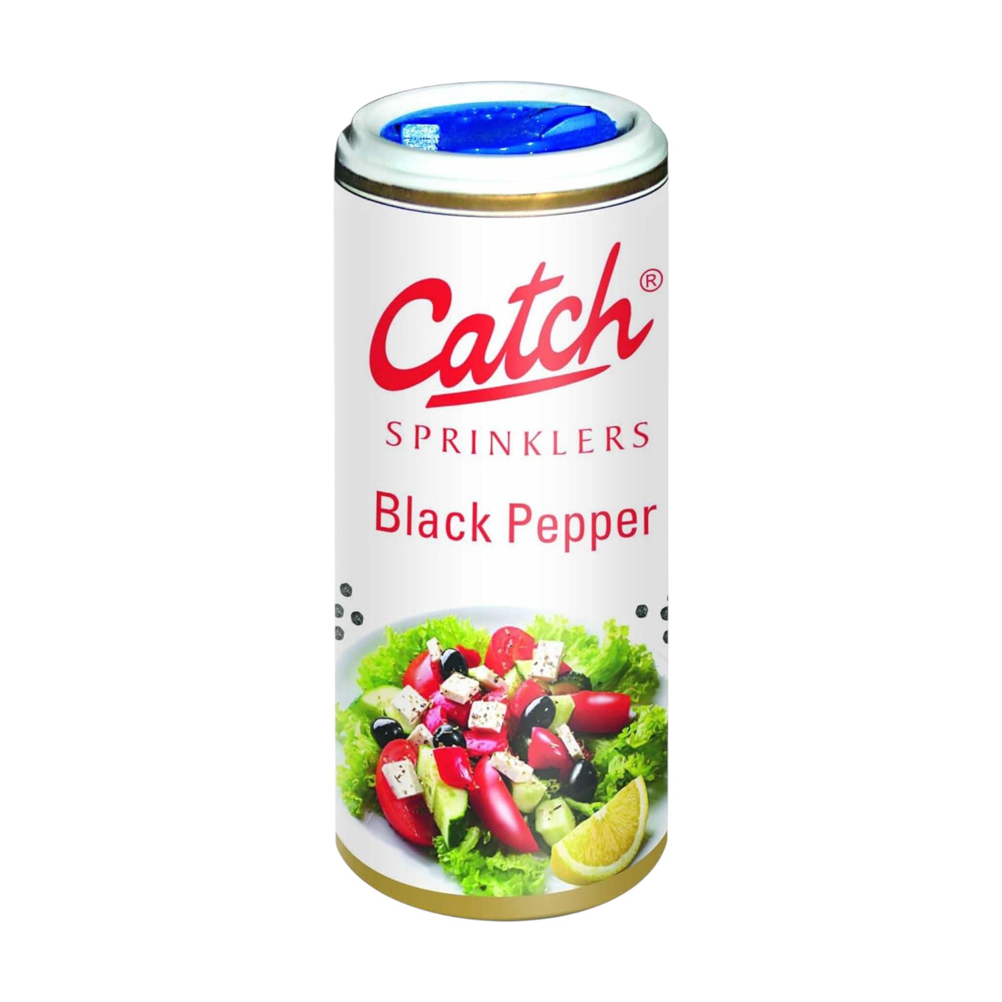 

Catch Black Pepper Sprinkler 50 g – Freshly Ground Seasoning for Cooking, Salads, Soups, and Everyday Kitchen Use