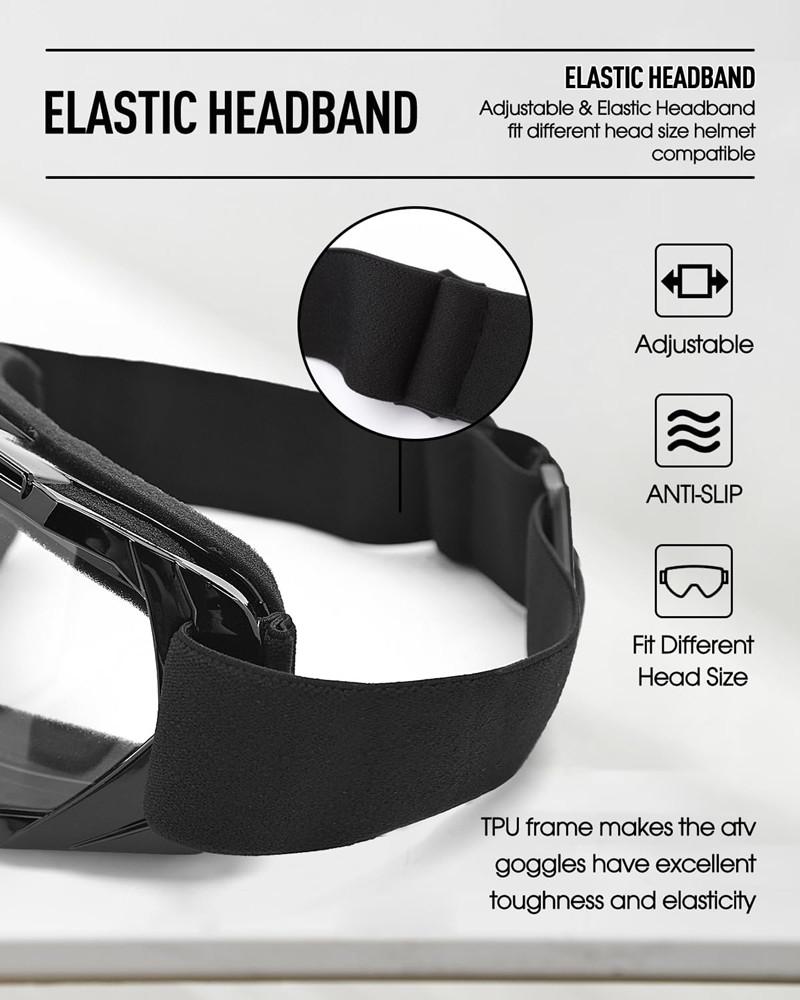 UV Motocross Goggles Uv400 Protection Windproof Dustproof Motorcycle Glasses Off Road Dirt Bike Goggles