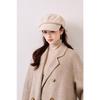 Korean Style Autumn Winter Women Large Head Circumference Octagonal Hat