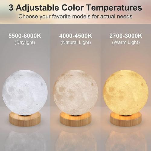Traurige Lampe, Hiloshine UV-freie 10000 Lux Lichttherapielampe, Tageslichtlampe mit 3 Farbtemperaturen, Anzeige