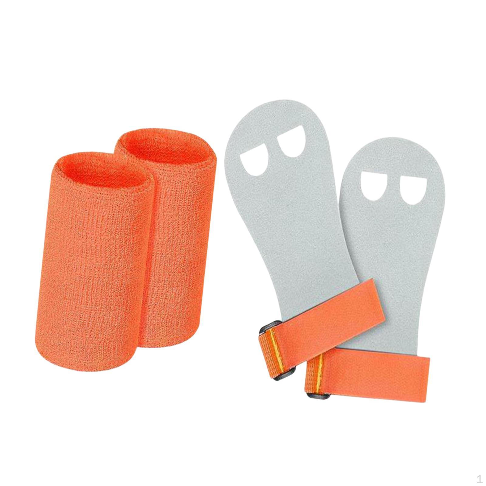 

Детские гимнастические перчатки с захватами для рук с регулируемым запястьем Orange L