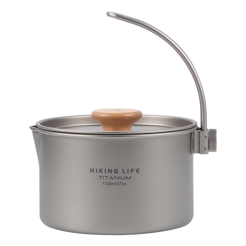 HIKING LIFE Camping Titanium Závěsný venkovní úložný sáček Kapacita 1100 ml Hrnec, Hrnec, Venkovní, Lehký, Nádobí, Oheň, Nádobí, Vybavení,