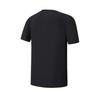 FILA Fitness Simple Sports Training Comfortable Versatile Breathable Knitted Short Sleeve T-Shirt Men Tops Deep-Black A11M621109FBK