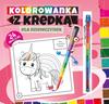A Coloring Book with Crayons. For Girls.