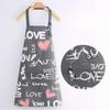Adjustable Waterproof Kitchen Aprons for Fashion Lovely Cooking Coffee Baking Oil-Proof Anti-dirty Aprons Restaurant Supplies