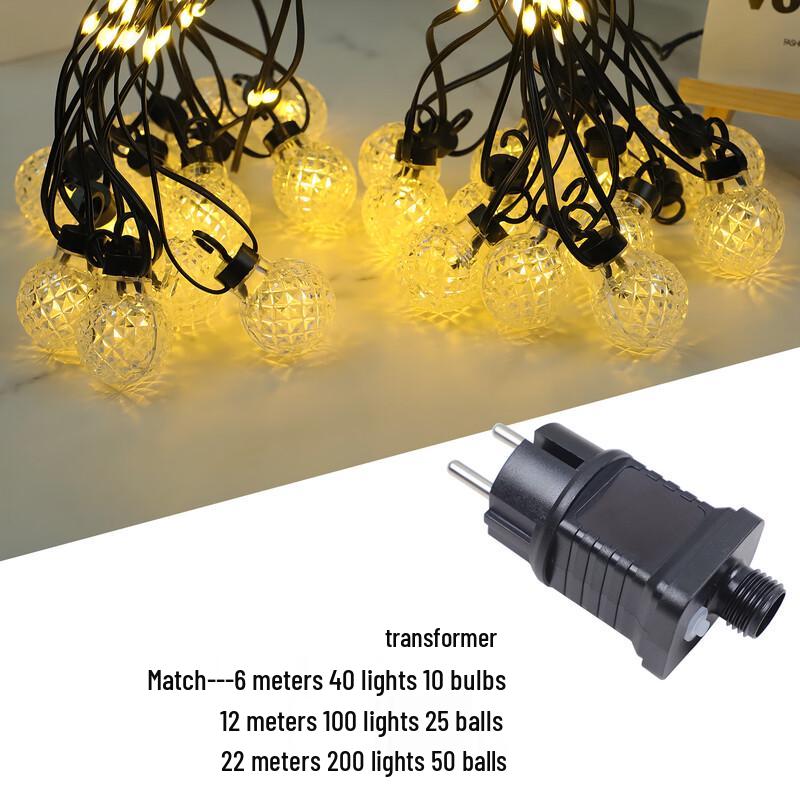 Pineapple Ball LED String Lights