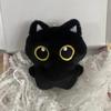 10cm Cute Black Cat Plush Toy Doll Small Pendant Cuddly Pillow Cushion Ins Black Cat Plush Toy Doll for Boy Girl Brithday Gifts