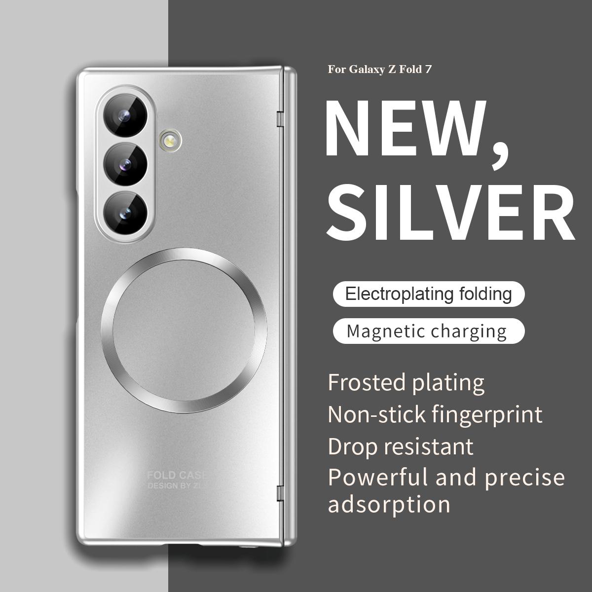 

Luxury Plating Texture Case For Samsung Z Fold 7 6 5 All-Inclusive Screen Protector Axis Hinge Protection Magnetic Cover Shell PC&Galaxy Z Fold7